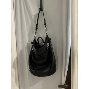 Vintage Coach Brooke Hobo E0993-14141 Pebbled Black Leather Shoulder Bag 12x13x5